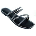 thumbnail image 1 of LAVRA Womens Rhinestone Slides Bling Summer Sandals Strappy Sparkle Sexy Flip Flop, 1 of 4