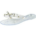 thumbnail image 1 of LAVRA Womens Stud Bow Sandals Summer Jelly Flip Flop, 1 of 4