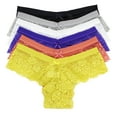 thumbnail image 1 of LAVRA Womens Underwear Lace Panties | Plus Size sexy panties & Boyshorts | Ladies Brief cheeky underwear for women Hipster Multi Pack, 1 of 5
