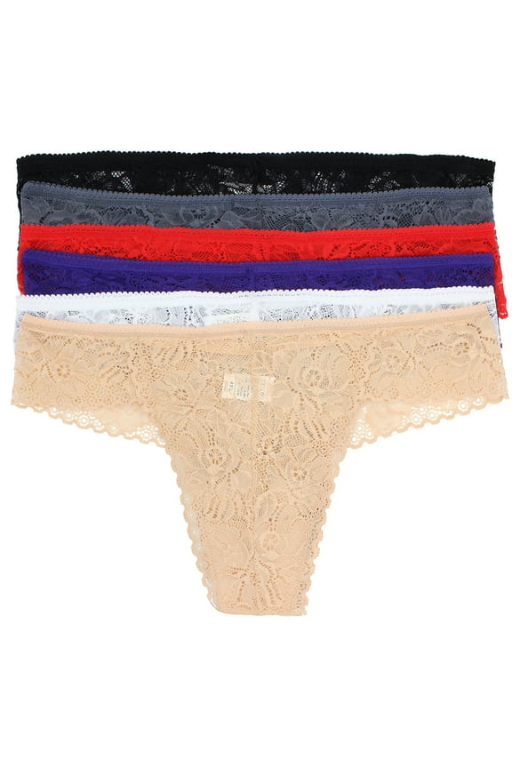 Womens Underwear Lace Panties | Plus Size sexy panties & Boyshorts | Ladies Brief cheeky underwear for women Hipster Multi Pack