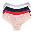 thumbnail image 1 of LAVRA Women's Multi Pack Lace Panties Floral Boyshorts Underwear, 1 of 5
