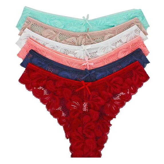 LAVRA Womens Underwear Lace Panties | Plus Size sexy panties & Boyshorts | Ladies Brief cheeky underwear for women Hipster Multi Pack