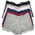thumbnail image 1 of LAVRA Women's Multi Pack Lace Panties Floral Boyshorts Underwear, 1 of 5