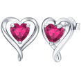 thumbnail image 1 of LAVUMO Heart Earrings for Women Sterling Silver 925 ,5A Cubic Zircon Jewelry Festival Gift for Her, 1 of 4