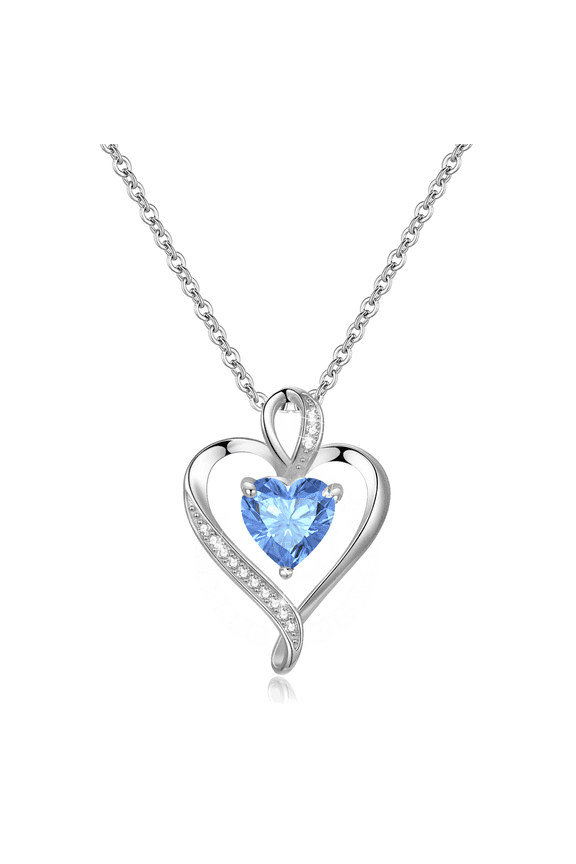 Heart Necklace for Women Sterling Silver 925 Jewelry Gift for Her