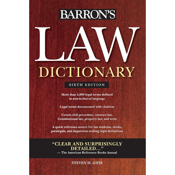 Pre-Owned LAW DICTIONARY [9780764143588]