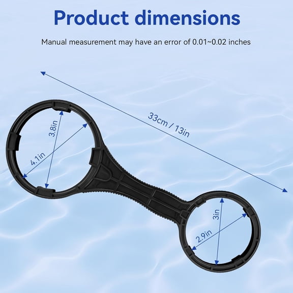 LAWONP-2-in-1 Reverse Osmosis Pre-Filter Housing and RO Membrane Canister Wrench, AWR2 Replacement Parts Fits iSpring HW12, HC12, RCC and RCCP series filter and membrane housing, US31, CKC and CT10 s