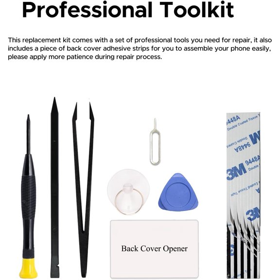 LAWONP-Charging Port Replacement Kit Compatible with Galaxy A35 5G US Version, Dock Board USB-C Connector Only for Galaxy A35 5G SM-A356, with Instruction Manual, Toolkit