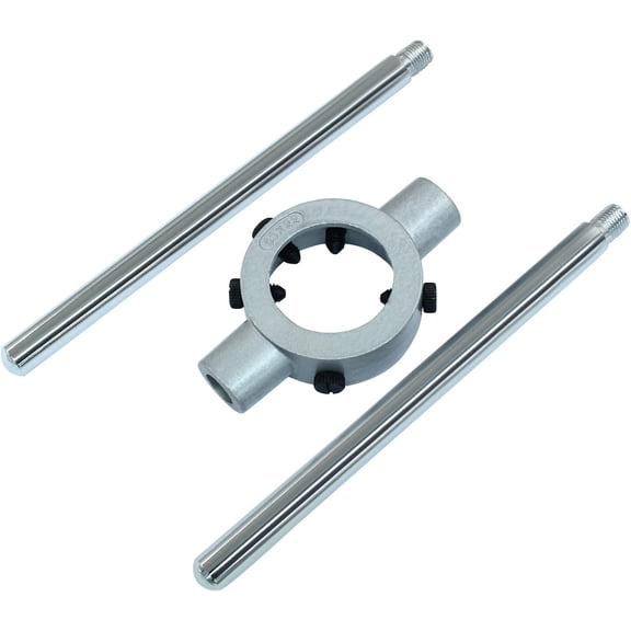 LAWONP-Die Stock Handle Wrench, 2.17 Inch / 55mm Adjustable Die Holder Tool, Metric M22 - M26 Heavy Duty Round Threading Tool