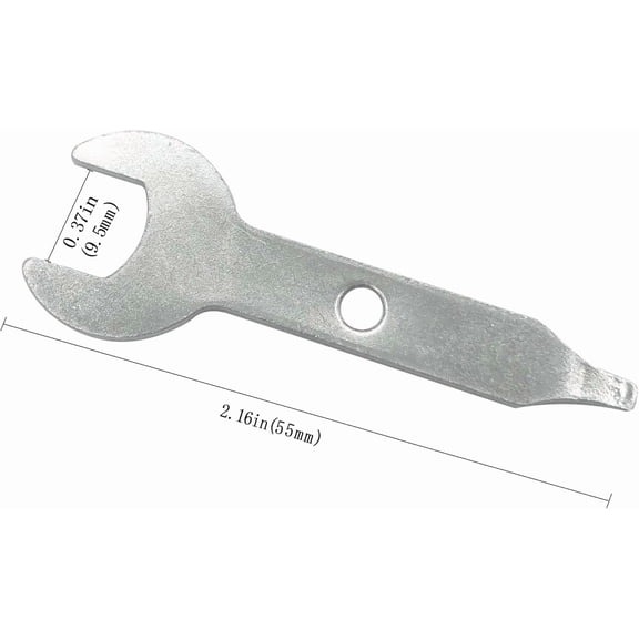 LAWONP-Pack of 2#2610930692 Collet Wrench for Rotary Tool 3/8 Inch Collet Wrench Key 9.5mm Nut Spanner Replacement Part NEW for Dremel