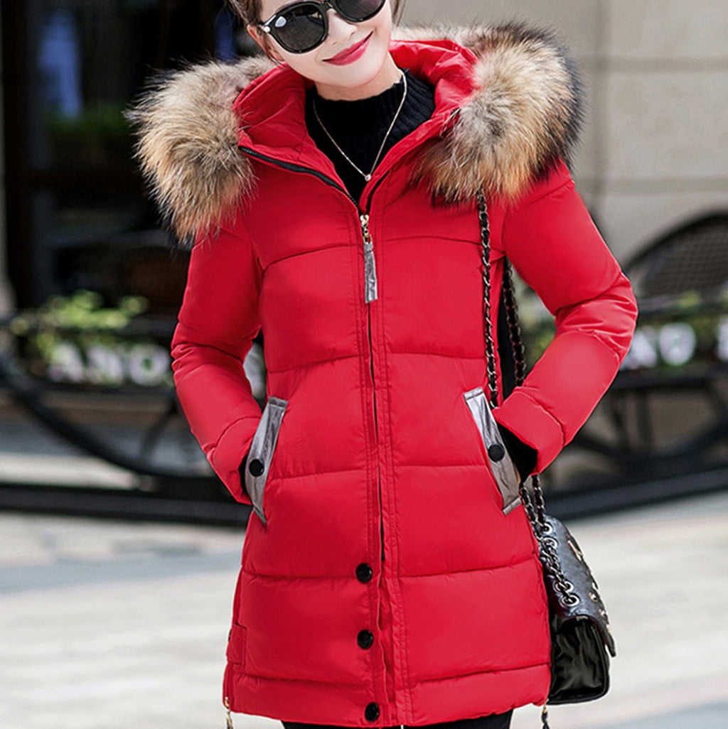 LAWOR Plus Size Coats Winter Clearance Ladies Casual Trendy Solid