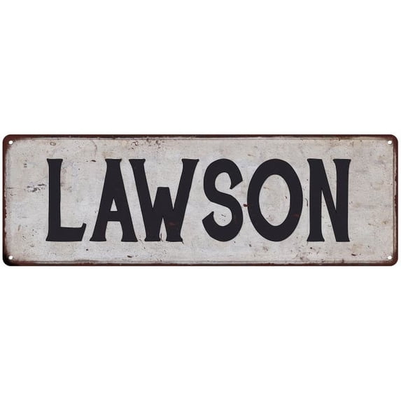 LAWSON Vintage Look Gift Rustic Chic Metal Sign 6x18 206180036432