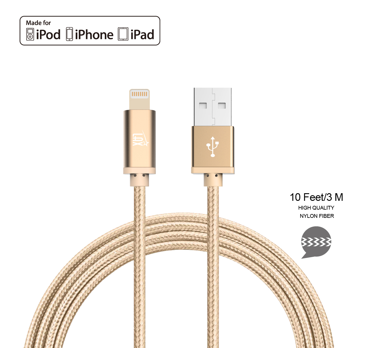Usb C Lax Apple Certified Charger Iphone Charging Lead LAX Gadgets Extra Long, Apple MFi Certified