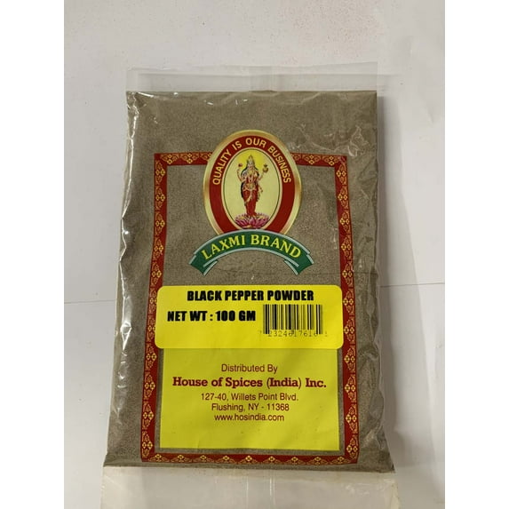 LAXMI Black Pepper Powder - 100 Grams (3.5oz)