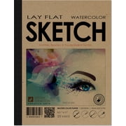 Lay Flat Watercolor Sketchbook Removable Sheets, Multi-Media Paper 8.5 x 11 LF-2550-LS 1 Book