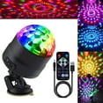 thumbnail image 1 of LAYADO Disco Ball Party Strobe Lights Sound Activated Karaoke Disco Lights with Remote Control for Party Club Bar Karaoke Holiday Dance Birthday Ballroom Home Decoration, 1 of 12