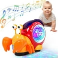 thumbnail image 1 of LAYADO Luminous Crab Toy,Electric Crab Toy Tummy Time Crawling Crab Toys Musical Toys with Light-up Music, Musical Crawling Snail Toys Interactive Sensory Toy for Home, 1 of 7