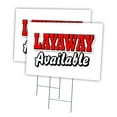 thumbnail image 1 of LAYAWAY AVAILABLE 2 Pack Of 12" x 16" Yard Sign & Stake outdoor plastic window | Advertise Your Business | Stake Included Image On Front Only | Made in The USA, 1 of 3