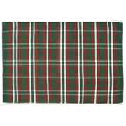 Holiday Time Green Plaid Layering Rug