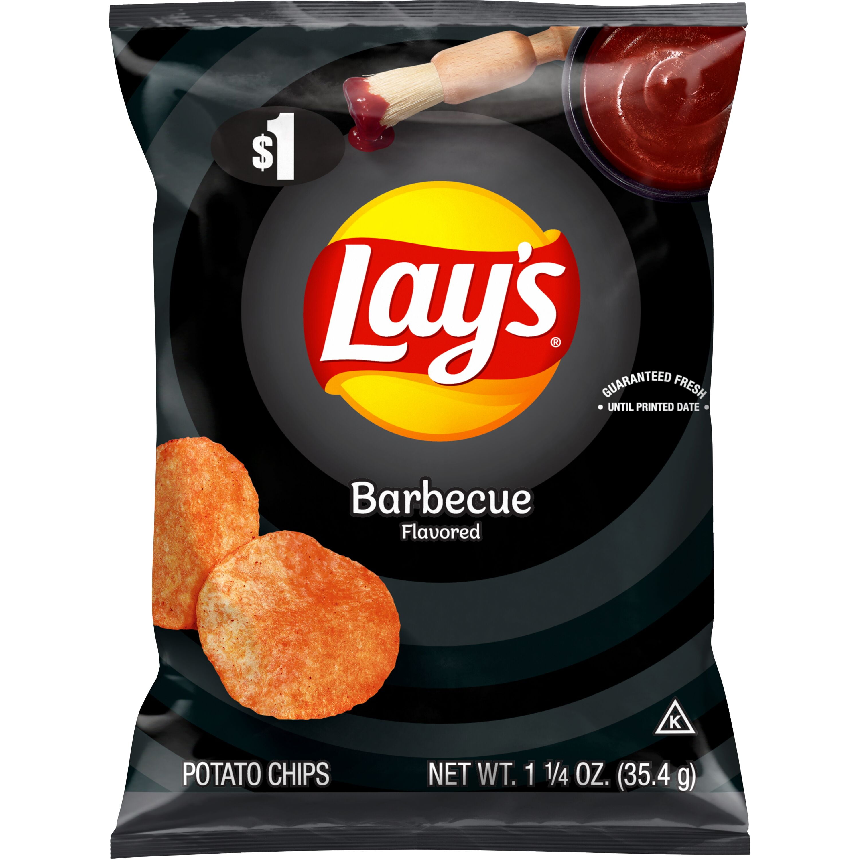 Lay's Potato Chips Barbecue Flavored Snacks, 1.25 oz Bag