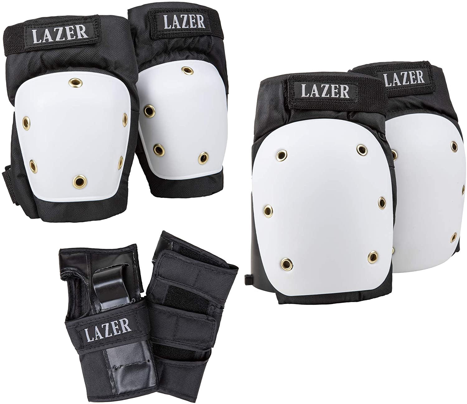 LAZER 3-in-1 Professional Pad Set in A Net Carry Bag (Medium)