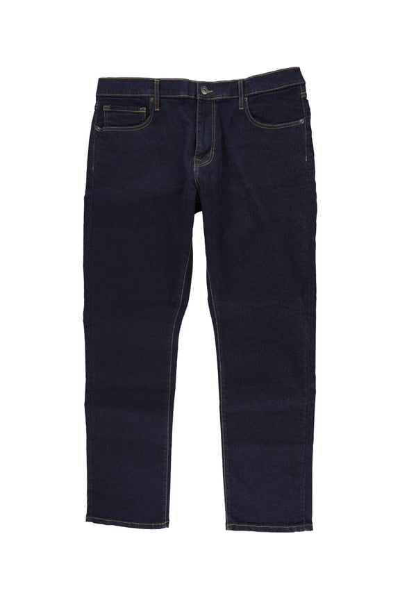 Mens Slim Straight Leg Jeans, Blue, 38W x 32L