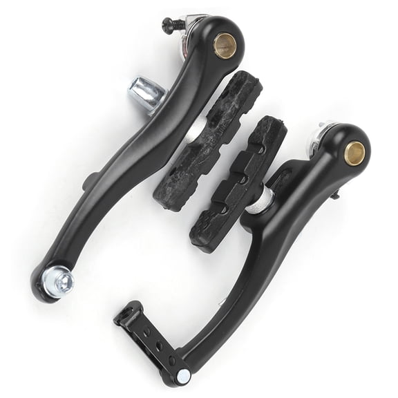 LAZIOEGR 1 Pair Black Mountain Bicycle Cycling Aluminum Alloy V Brake Set Front & Rear Replacement Parts for 24 inches / 60.96 cm and 26 inches / 66.04 cm Bikes Lightweight