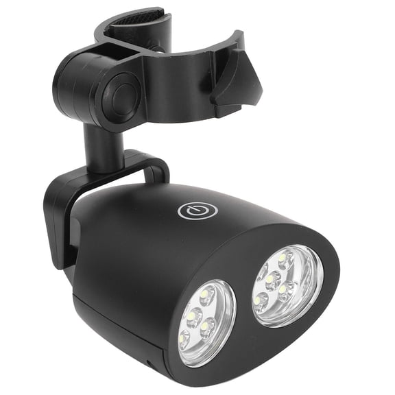 LAZIOEGR 10LED BBQ Grill Lamp Adjustable Clamp, 3Level Brightness, HeatResistant ABS, Ideal for Gas, Charcoal, Camping & Emergency Use