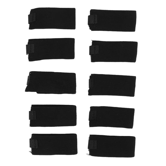 LAZIOEGR 10Pack Soft DoubleSided Flannel Hook&Loop Fixer Holder Bands with Elastic, AntiSlip, Adjustable, Reusable Durable Mens External Strap Set