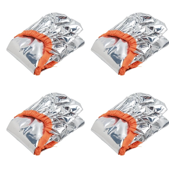 LAZIOEGR 10 Pcs Aluminum Foil Hair Dye Processing Caps, Silver Constant Temperature Deep Conditioning Hats for Salon and Home Use, Waterproof and Reusable