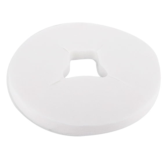 LAZIOEGR 100Pcs Face Massage Cover Pad Disposable Salon SPA Face Hole Pillow Mat, White (11.4 inches / 29 cm)