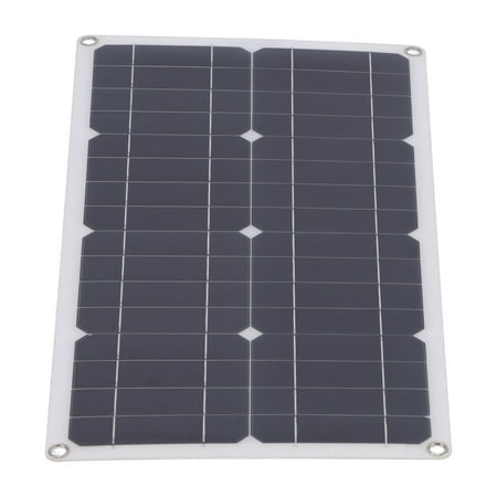 LAZIOEGR 100W Monocrystalline Solar Panel Kit with 10A Charge Controller, 21.3x11.0 in / 54x28 cm Off-Grid PV Module for Cars, RVs, Boats, and 12V/24V Battery Systems