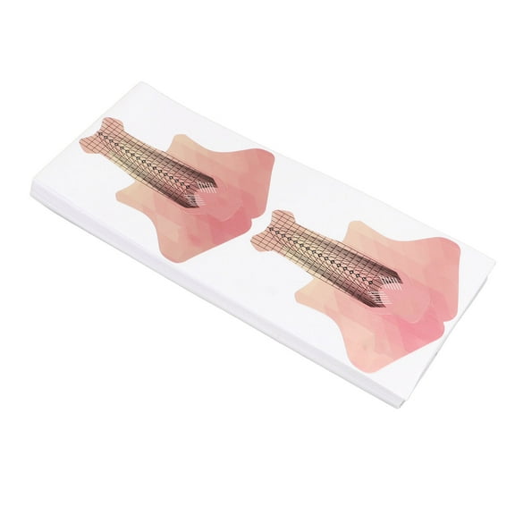 LAZIOEGR 100pcs Nail Form Extension Stickers Numbers Lengths Marked Self Adhesive Nail Tips Guide Sticker 7.87 inches / 20.00 cm