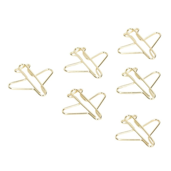 LAZIOEGR 100pcs Portable Airplane Shaped Paper Clips, Anti Rust ...