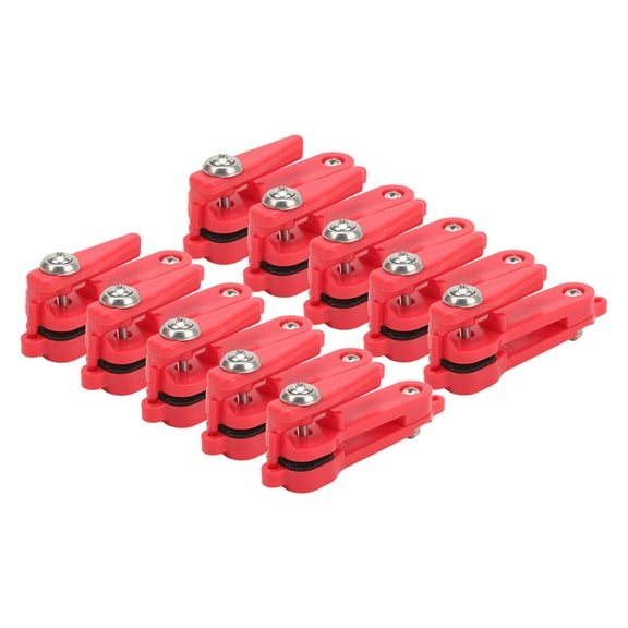 LAZIOEGR 10PCS Heavy Tension Snap Release Clips Lightweight Portable Padded Release Clips Trolling Clips for Offshore Fishing (7.87 inches / 20.00 cm)