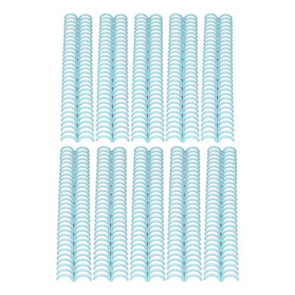 LAZIOEGR 10Pcs Comb Binding Spines 150 Pages Capacity 30 Ring Plastic Binder Combs 19mm / 0.75 inches for A4 Paper Light Green