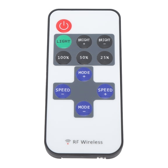 LAZIOEGR 11 Key RF Mini Wireless Remote Controller Dimmer with DC 5-24V Connector for Single Color LED Strip Lights Bluetooth Smart Control IP44 Water-Resistant 6A Output