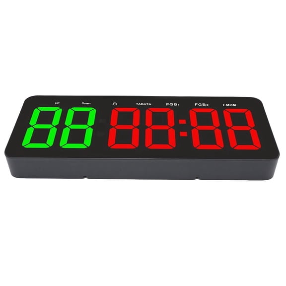 LAZIOEGR 12.4 Inch Gym Timer Countdown Count Up Interval Fitness Timer with Remote Control for Sports Training, 31.5 cm