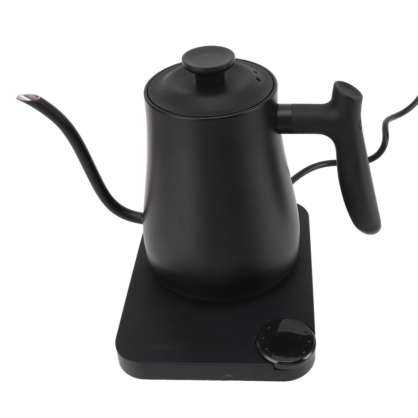 LAZIOEGR 1200W Smart 1L Gooseneck Electric Kettle – Variable Temp Control, 1200W Rapid Heat, High‑Def Display, Anti‑Dry Burn, Food‑Grade Stainless Steel, 110V US Plug