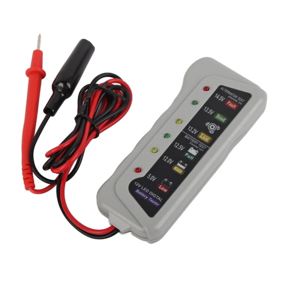 LAZIOEGR 12V Car Battery Tester & Auto Charging System Analyzer Diagnostics Tool, Automotive Voltmeter Battery Checker for Vehicle Van Motorcycle (4.7 x 1.8 inches / 12 x 4.5 cm)