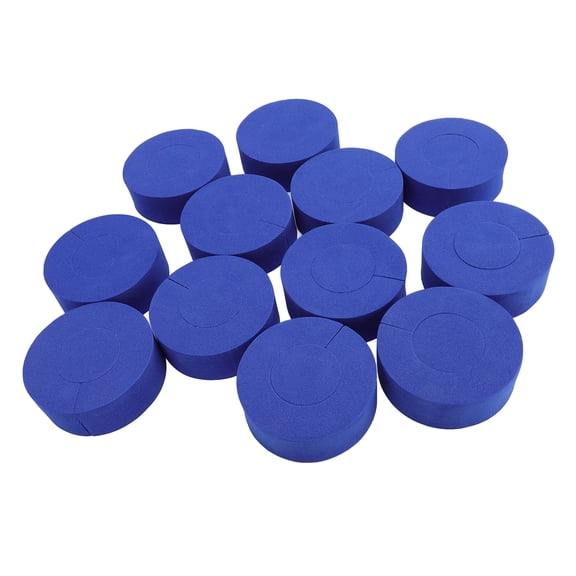 LAZIOEGR 12pcs Blue C Shape Hair Curlers Heatless Sponge Hair Rollers, Lightweight Hairdressing Styling Tools for Daily Makeup, No Heat Damage Volumizing Hair Care Set, 7.08 inches / 18 cm