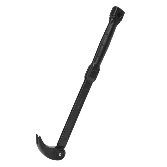 LAZIOEGR 14 Inches / 35.5 cm Heavy-Duty Pry Bar Tool 180 Degree Rotation Adjustable Angle CR-V Steel Tire Lever for Vehicle Auto Repairing Mechanics Multipurpose Hand Tools