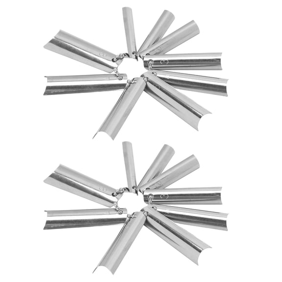 LAZIOEGR 18Piece French Nail Edge Trimmer Set  9 Adjustable Sizes, Durable Metal, Ideal for Salon & Home CLine Precision