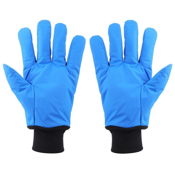 LAZIOEGR 1816200011911 Blue Work Safety Cryogenic Gloves, Waterproof and Insulated, 1 Count