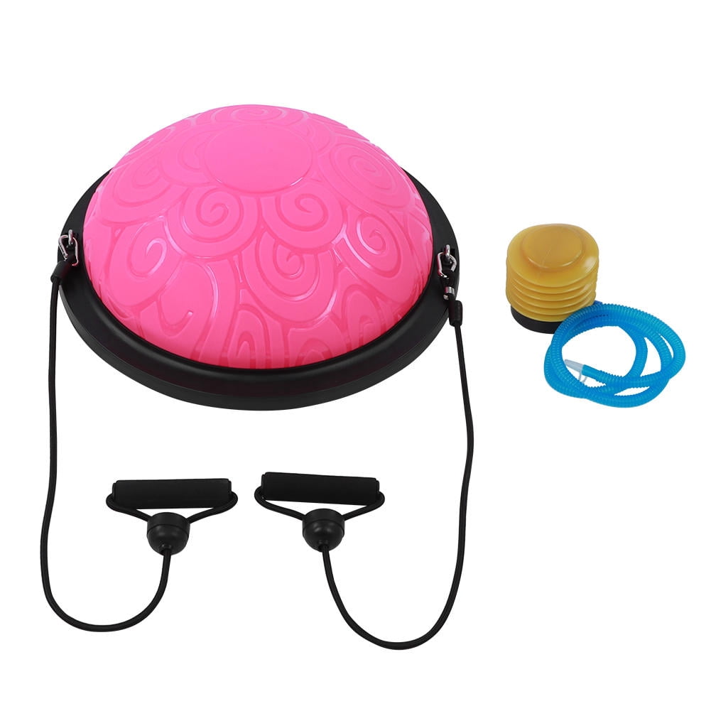 LAZIOEGR 19.7" Explosion‑Proof Half Ball Trainer – Anti‑Slip, Massage & Endurance Fitness Ball with 6‑Foot Rubber Base for Yoga, Pilates, Strength & Balance Workouts