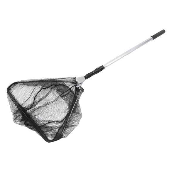 LAZIOEGR 2.1M Durable Folding Fishing Landing Net Telescoping Pole Handle Aluminum Alloy Extendable Fish Catching Gear for Freshwater and Saltwater Angling (82.7 inches / 210 cm)