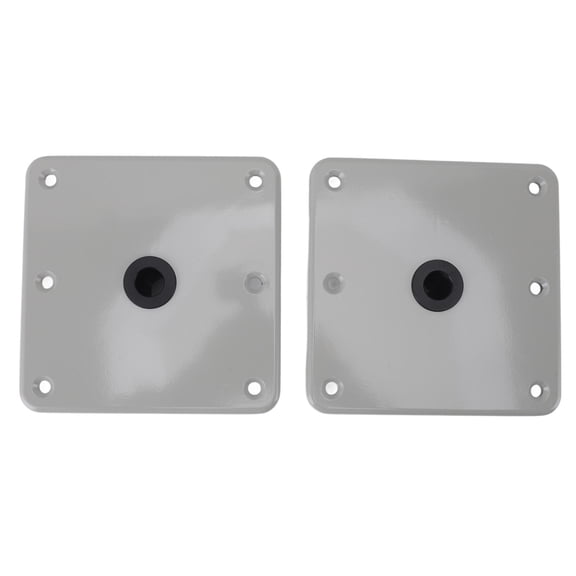 LAZIOEGR 2-Pack Aluminum Boat Seat Base with 6 Screw Holes, 3/4" Pin Post Mount, Swivel Mounting for Marine Seats