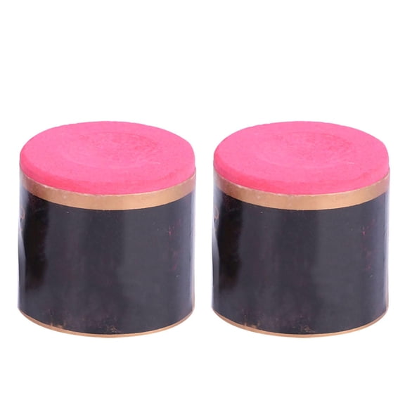 LAZIOEGR 2-Pack No Slip Cue Tip Chalk – Professional Grade Billiard Pool Chalk, Smooth & Non-Caking Red Greasy Chalk for Snooker & Pool, 2pcs