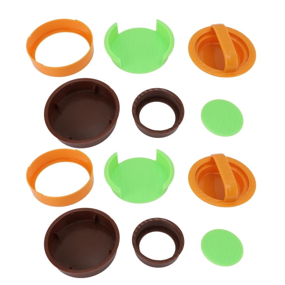 LAZIOEGR 2Pack Portable NonStick Hamburger Patty Press Dual Size Slider & Standard Patties, Easy Clean, Foldable for Camping & BBQ