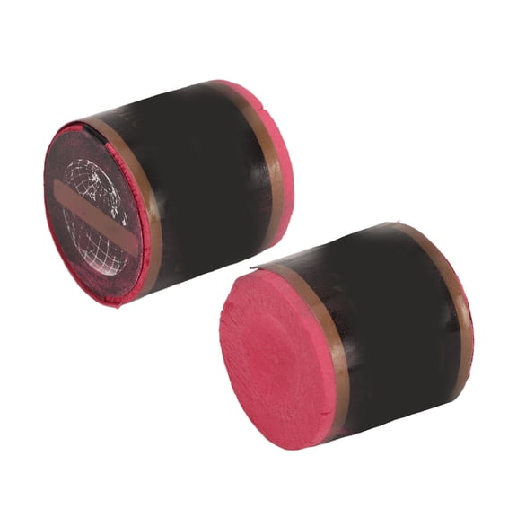 LAZIOEGR 2-Piece Billiard Pool Cue Chalk Cylinder Set Rose Red Strong Adhesion Accessory For Snooker And Pool Tables Precision Shots Professional Grade (1.27 oz / 36 g)